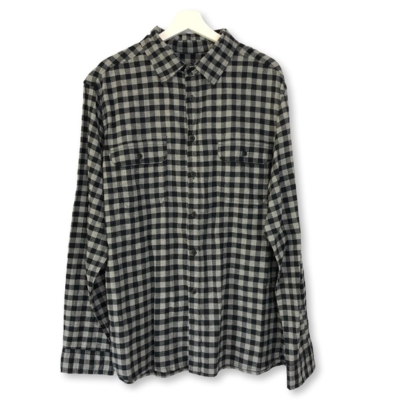 Goodfellow & Co Mens Plaid Flannel Long Sleeve Button Front XL - Picture 1 of 14
